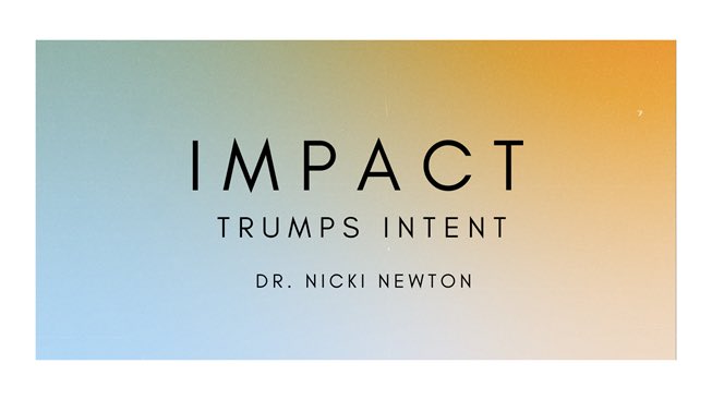 IMPACT trumps intent 💥 How fortunate to be able to learn, grow & be affirmed by the amazing @drnickimath today @DASD_Schools Sometimes our best intention can have a much different impact #FactFluency #Math #MathChat #Maths #MathRunningRecords