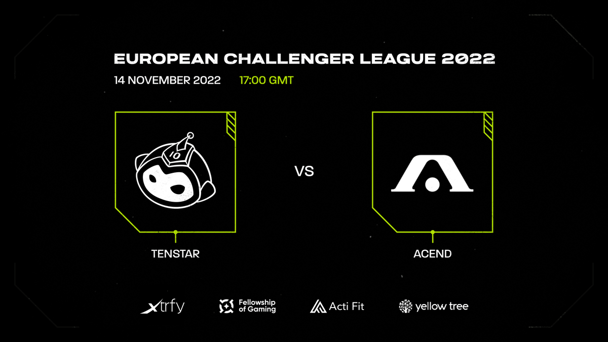 TENSTARGG's tweet photo. Back in action! We're taking on @AcendClub in tonight's @R6esportsEU Challenger League.

🕒 17:00 GMT / 18:00 CET
📺 https://t.co/ZOf7Rtyzx8

#R6EUL #RISINGSTARS https://t.co/KnXfWn5AeN