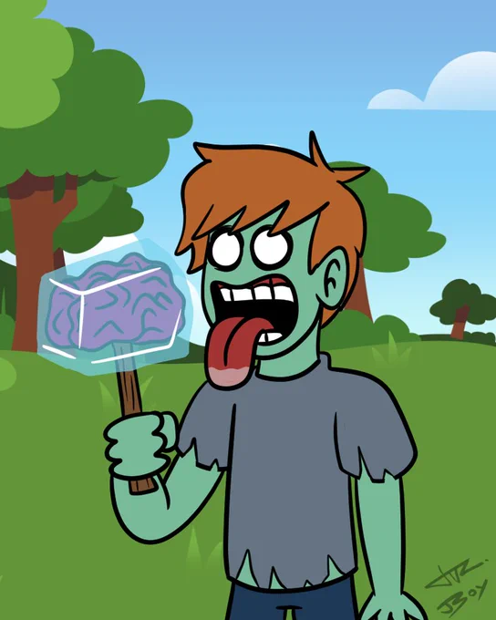 Just a zombeh. Having a nice time.   &amp;  