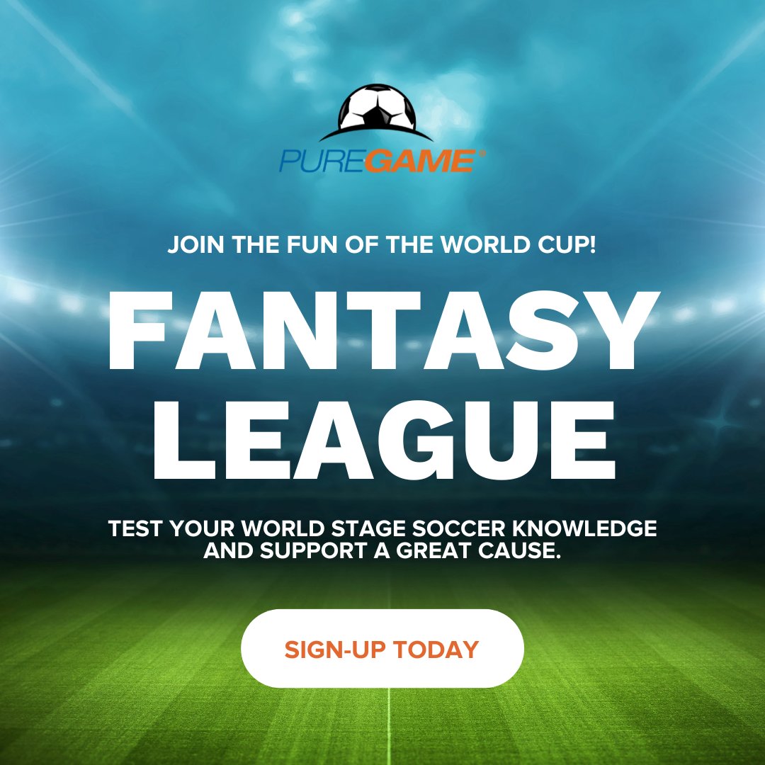 PureGame's tweet photo. Can you predict who will win the @FIFAWorldCup? When you participate in #PureGame’s Fantasy League, you will also directly benefit children’s sports and character education programs!
Sign-up today: https://t.co/m1TjwW5lKe https://t.co/D7dilPd6MH