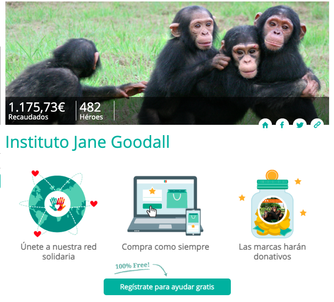 JaneGoodallEspa's tweet photo. El #BlackFriday también puede ser #solidario ¡con @HelpfreelyES! Si necesitas realizar alguna compra hoy, en #Helpfreely puedes encontrar muchas tiendas solidarias que nos harán una donación sin coste extra para ti.
✅ Gratis
✅ Fácil
✅ Seguro
👉🏼 https://t.co/TGbEskaZ5q https://t.co/XKhIzhvV8u