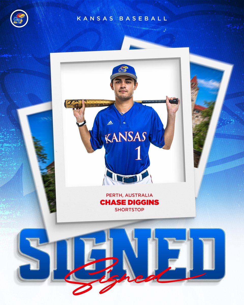 Kansas Baseball (@kubaseball) on Twitter photo 𝓕𝓻𝓸𝓶 𝓓𝓸𝔀𝓷 𝓤𝓷𝓭𝓮𝓻 𝓽𝓸 𝓛𝓪𝔀𝓻𝓮𝓷𝓬𝓮 🖊️
✍️ Chase Diggins
⚾️ Odessa College
📍 Perth, Australia
#RockChalk x <a href="/ChaseDiggins6/">Chase Diggins</a> 𝓕𝓻𝓸𝓶 𝓓𝓸𝔀𝓷 𝓤𝓷𝓭𝓮𝓻 𝓽𝓸 𝓛𝓪𝔀𝓻𝓮𝓷𝓬𝓮 🖊️
✍️ Chase Diggins
⚾️ Odessa College
📍 Perth, Australia
#RockChalk x <a href="/ChaseDiggins6/">Chase Diggins</a>
