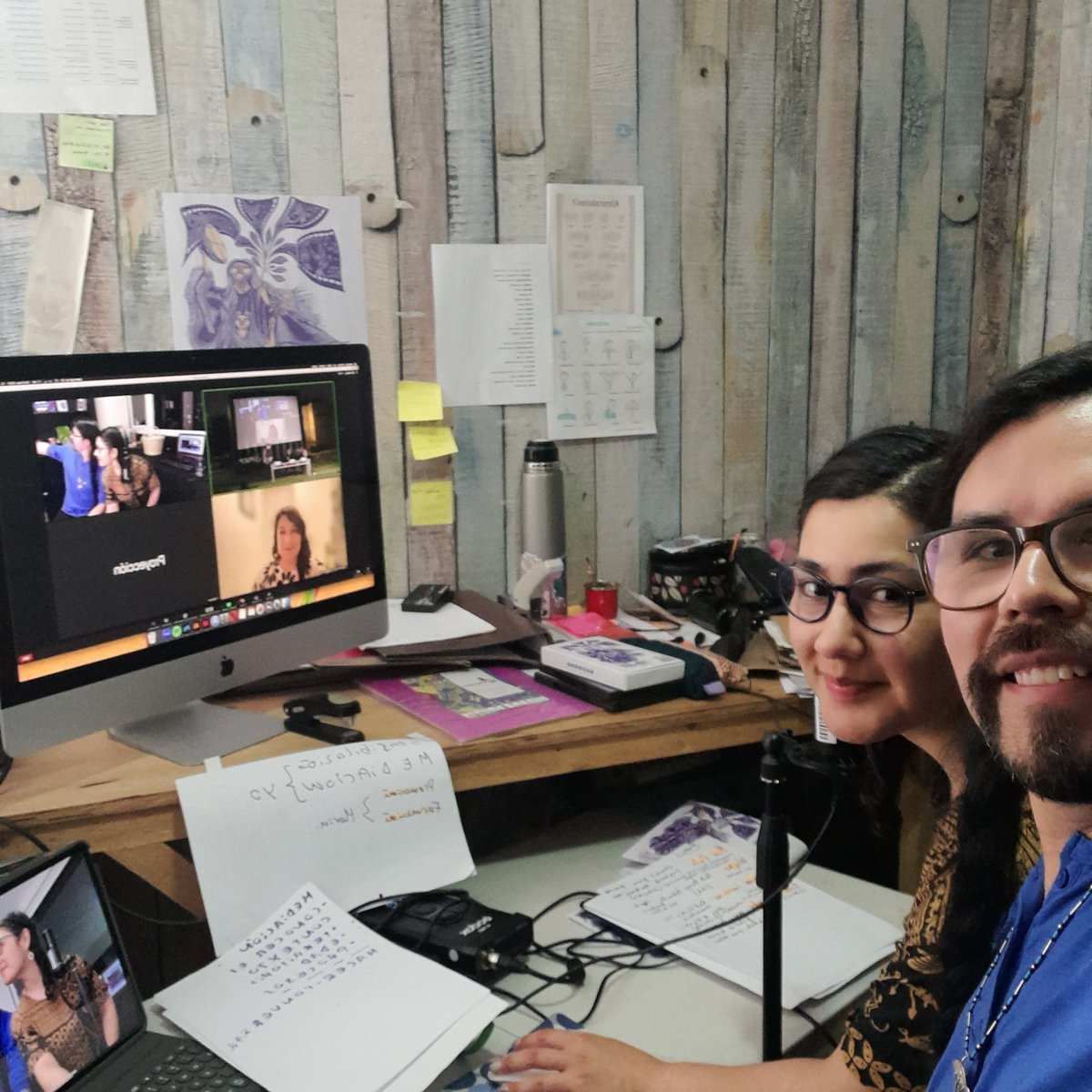 Antullanka's tweet photo. El viernes la Universad Católica de Perú nos invitó a exponer en la cátedra de antropología sobre el trabajo de @FICWALLMAPU Valiosa instancia para hacer visible la mirada territorial del y arte cine indígena. https://t.co/JWfjeruk5V