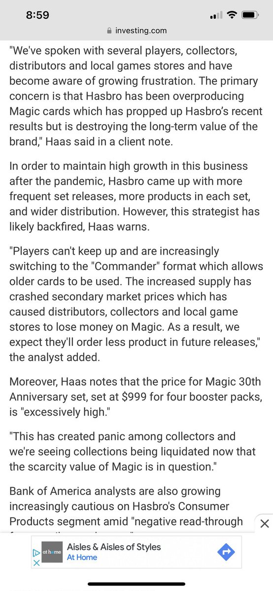 kitty_mox's tweet photo. This chart of products released in 2022 is pretty alarming 😡😡😡🥶🥶🥶 #mtgfinance #Hasbro Cut that volume in half https://t.co/NaKo3xwnpl