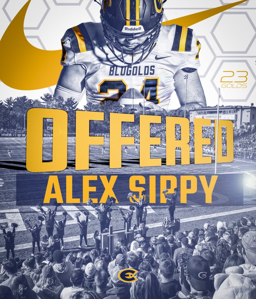 After a great gameday visit, and a great talk with <a href="/CoachBeschorner/">Wesley Beschorner</a> ,I am excited and blessed to announce that I have received an offer from University of Eau Claire! <a href="/UWECFootball/">Blugold Football</a> @VEESONIE <a href="/Coach_Dickinson/">Austin Dickinson</a> 

@JaredFranz4 @ETSCory <a href="/EPTCSports/">Evolve Performance</a> <a href="/WestoshaFBall/">Falcon Football</a> <a href="/PrepRedzoneWI/">Prep Redzone Wisconsin</a>