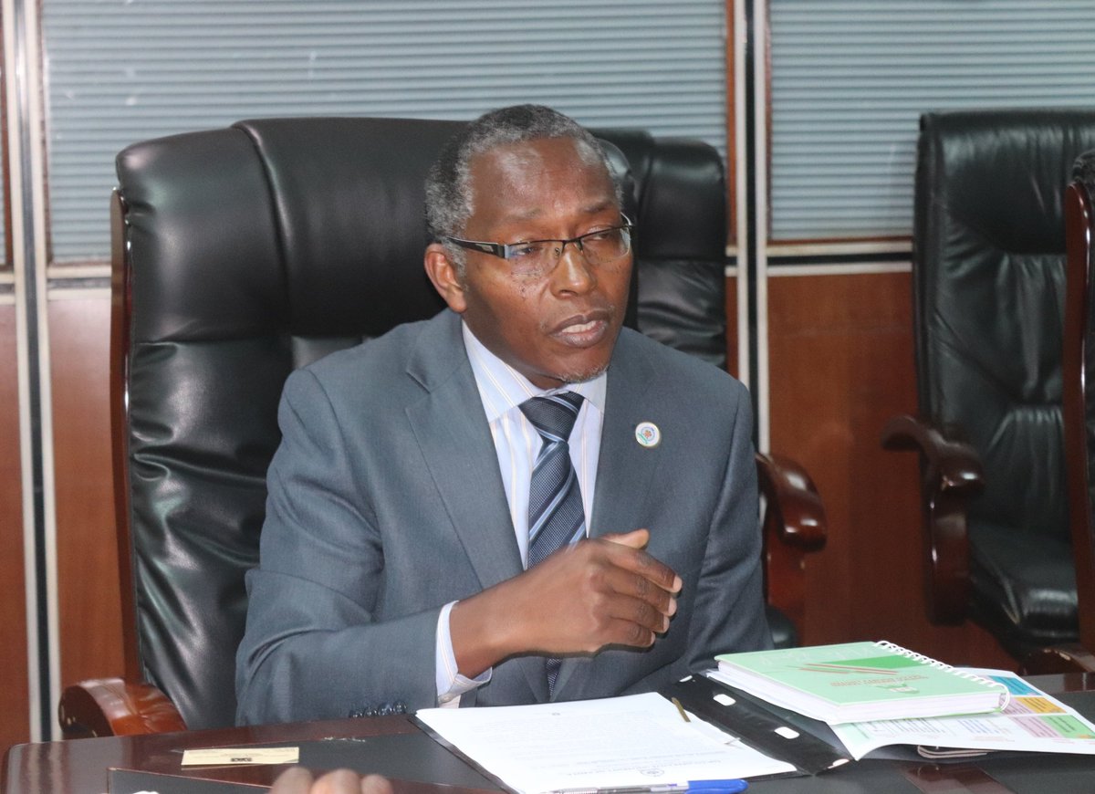 A courtesy call by the Co-operative University of Kenya(CUK) Vice Chancellor Prof. Kamau Ngamau at the Ministry's Headquarters, Nairobi.
||@HustlerFunds||