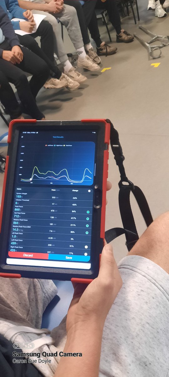 CaronSueDoyle1's tweet image. @UoSSportRehab great session today determining weightbearing progressions by utilising forceplate analysis #sportrehab #UoS #BASRaT
