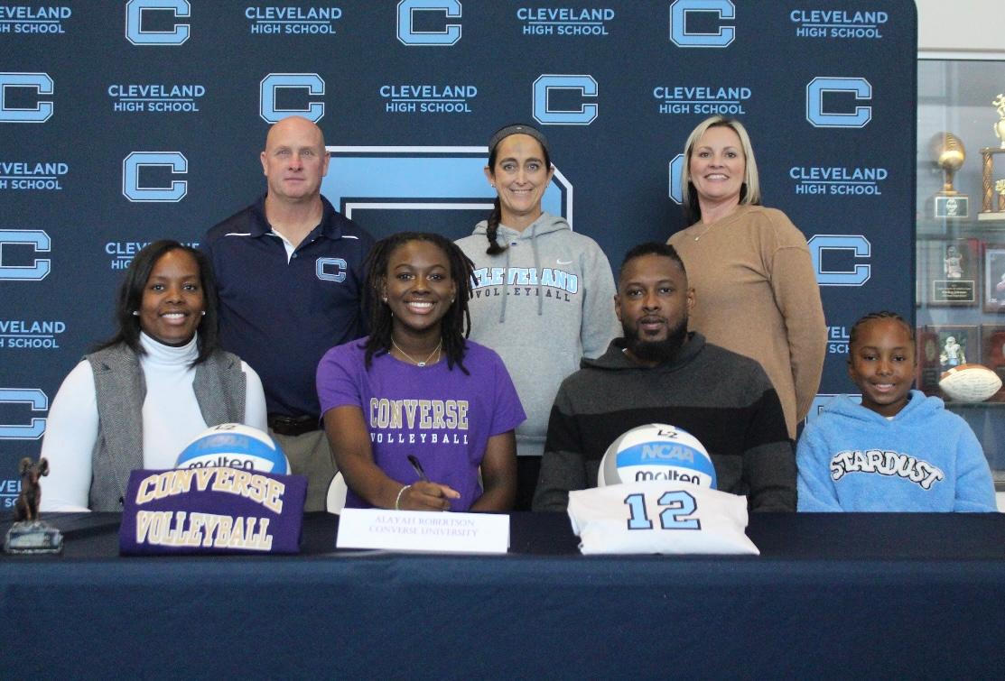 We would like to congratulate Alayah Robertson on her signing to play volleyball at Converse University!!!!! Alayah we are so proud of you!!!!