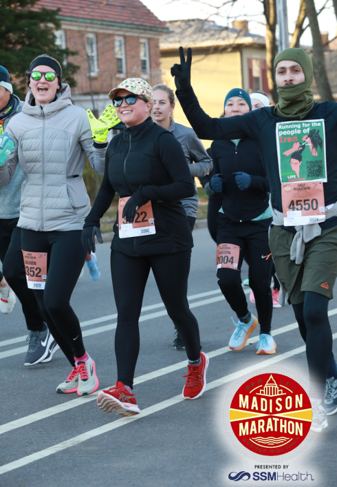 MU_MCW_BME's tweet photo. Very proud of our student Arash running in the #MadisonMarathon this weekend - he and his team wore shirts with messages of support for #Iran, and bringing #Awareness the #Injustices facing the #WomenOfIran. #WomenLifeFreedom https://t.co/TJKtQLgjrW