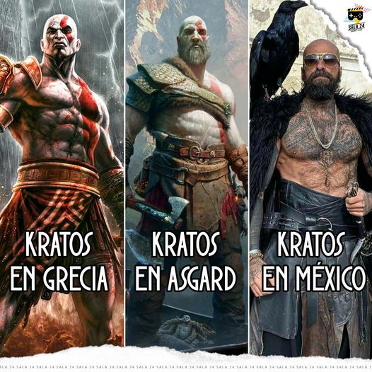 TheSala24's tweet photo. Las diferentes versiones de #Kratos 🥴🥴🥴🔥🔥 https://t.co/rjDYSAjJt8