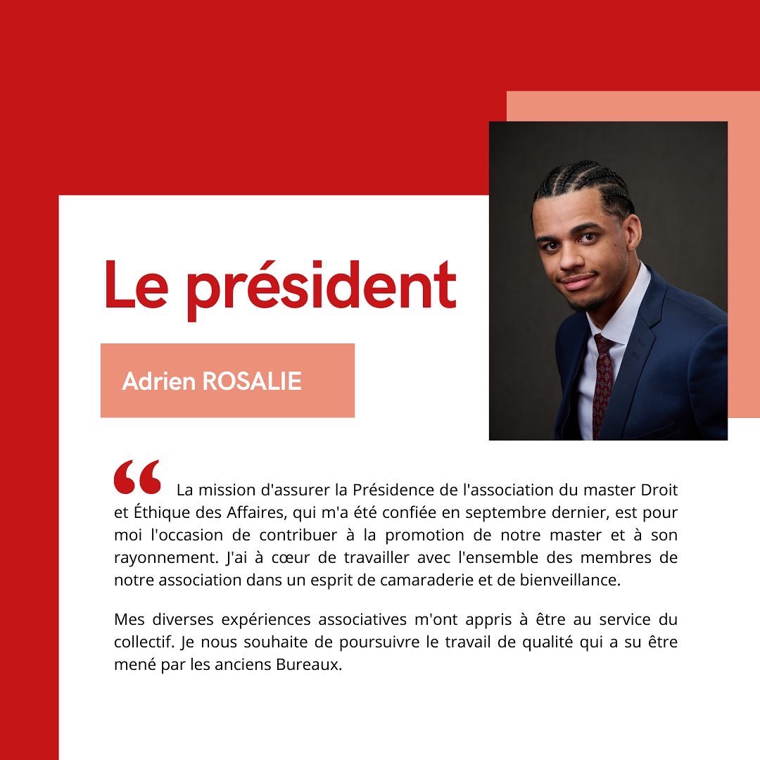 Master Droit et Éthique des Affaires tweet media