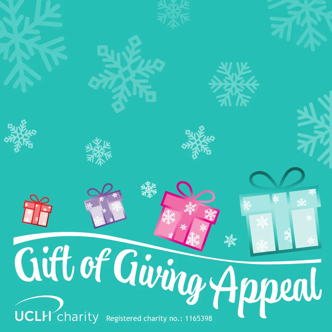 It's officially here! We’re delighted to launch our festive Gift of Giving Appeal, which aims to make #Christmas that bit better for unwell patients at <a href="/uclh/">UCLH</a>, and the staff looking after them.

See how you can help make a difference here: buff.ly/3Gg8leK #GiftOfGiving🎁