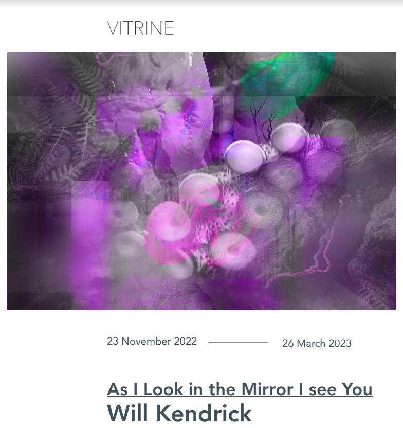 Will_Kendrick's tweet photo. Got a new show opening at @VITRINEgallery on #vitrinedigital opens 23rd Nov and runs until 26 March
#digitalart #onlineart #exhibition #phygital #edition #nft https://t.co/dDwD3RQ2dO