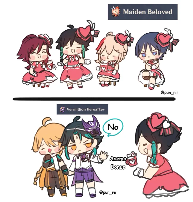 Viridescent farming but got too much Maiden... 😅
*Xiao is the only one not use viridescent 😅
#6reeze 