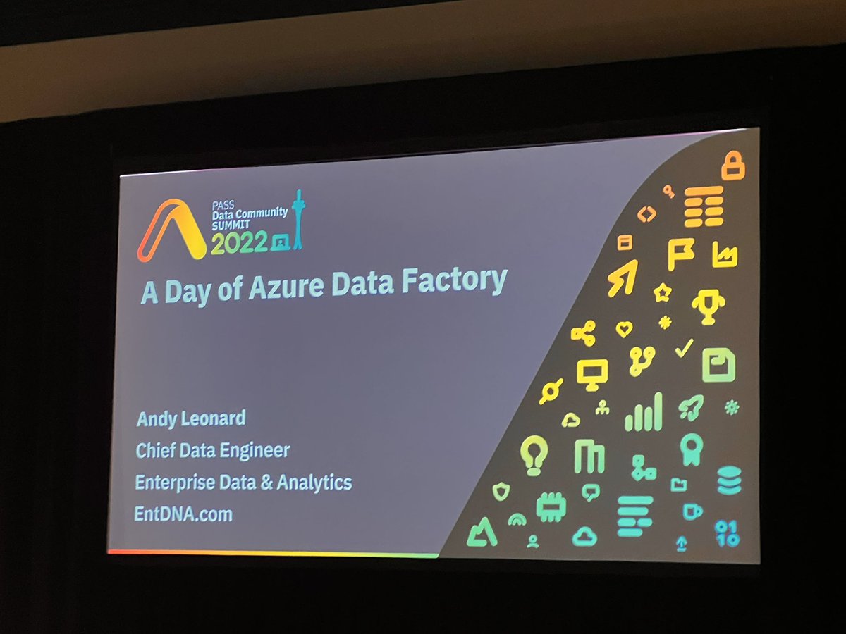 SQLYard's tweet image. Attending  #PASSDataCommunitySummit