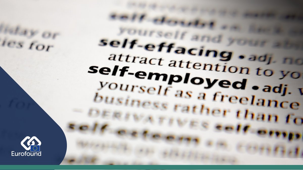 eurofound's tweet photo. ✍️ For more on the challenges for self-employed people, sign up to be notified when our latest publication - Regulating minimum wage and other forms of pay for self-employed - is published: https://t.co/6ZA3JZV5x1 https://t.co/aWh69UoaGY
