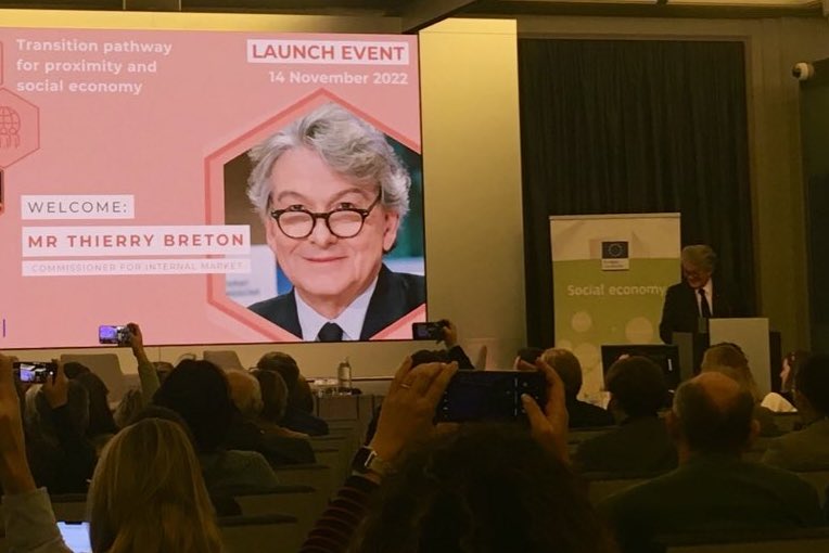 “It’s time to think about the implementation. I call to continue working together & make this #transition a reality” EU commissioner @ThierryBreton - #socialeconomy will play a critical role in Europe's future @EU_Growth @SocEntEU #TransitionPathway