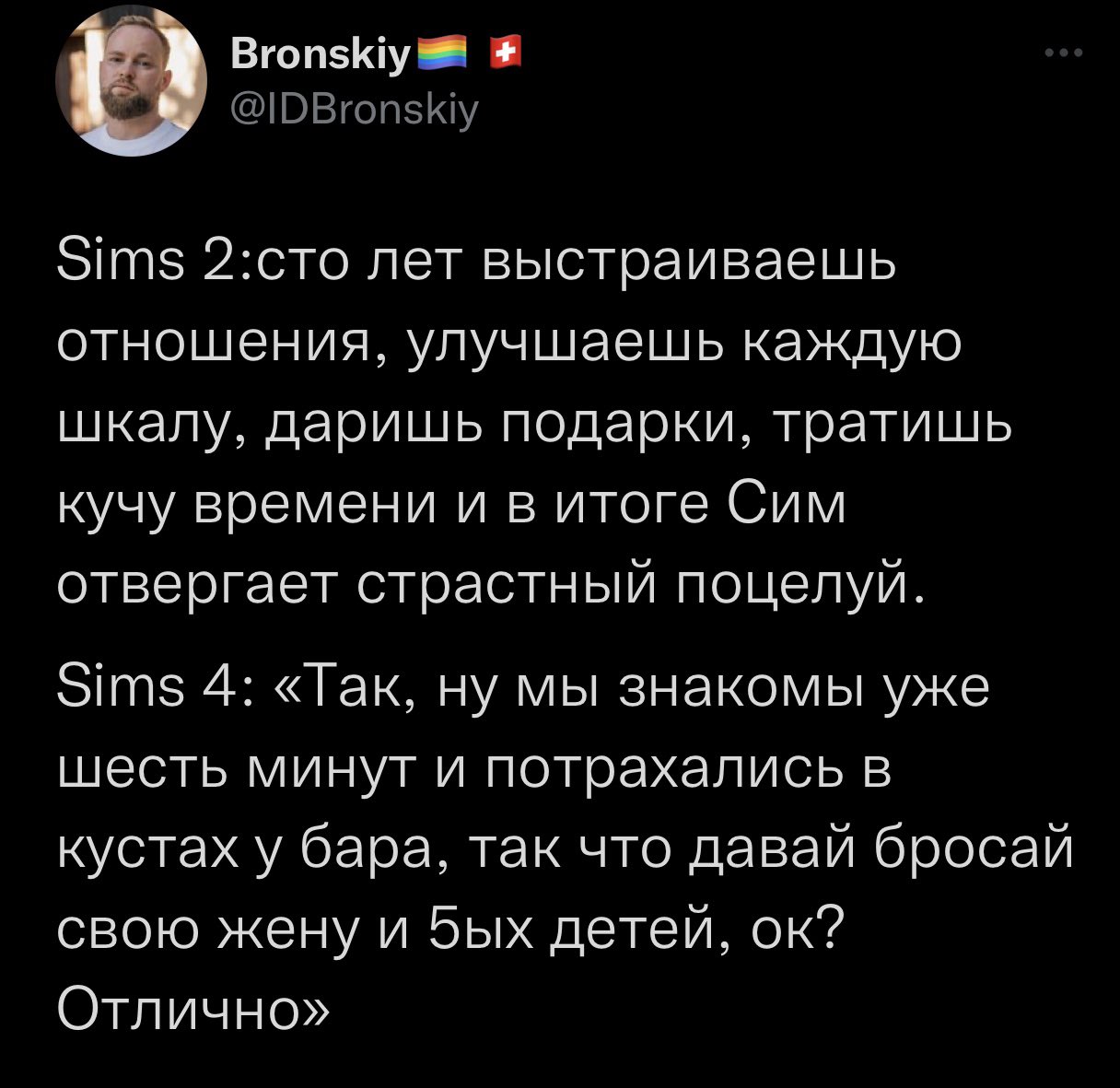 The Sound of Madness on Twitter: "По шкале от Sims 1 до Sims 4 выберите ...