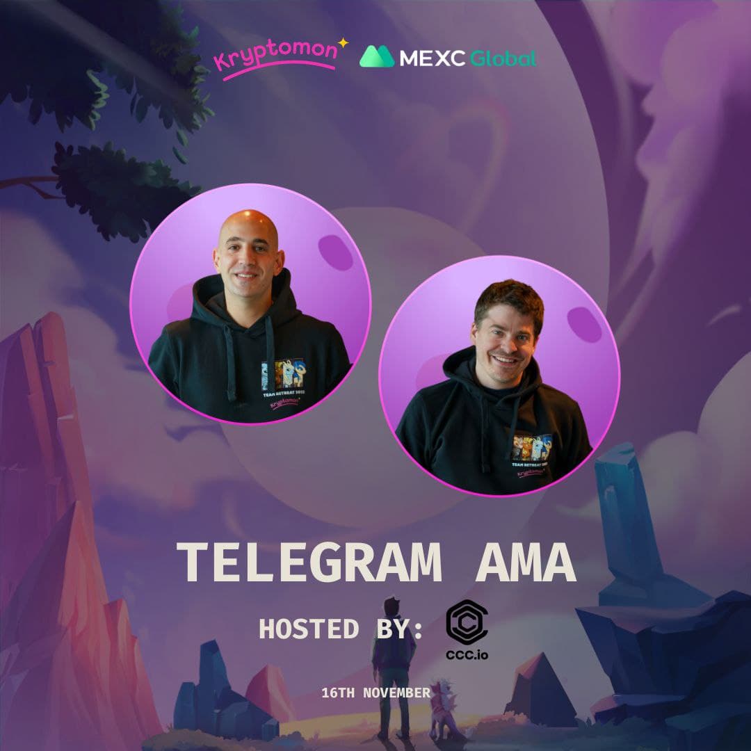 KryptomonINA's tweet photo. $KMON akan listing di @MEXCEnglish hanya dalam 3 hari lagi!
Ingin tahu lebih banyak tentang kemitraan kami❓
Bergabunglah dengan Telegram AMA mendatang yang diselenggarakan oleh #CryptoCoinCoach antara MEXC dan CMO Kryptomon, Tomer (@Crypt0Shmipt0), dan Amit (@Gouch), CSO kami. https://t.co/6i6D1VVJ1Z