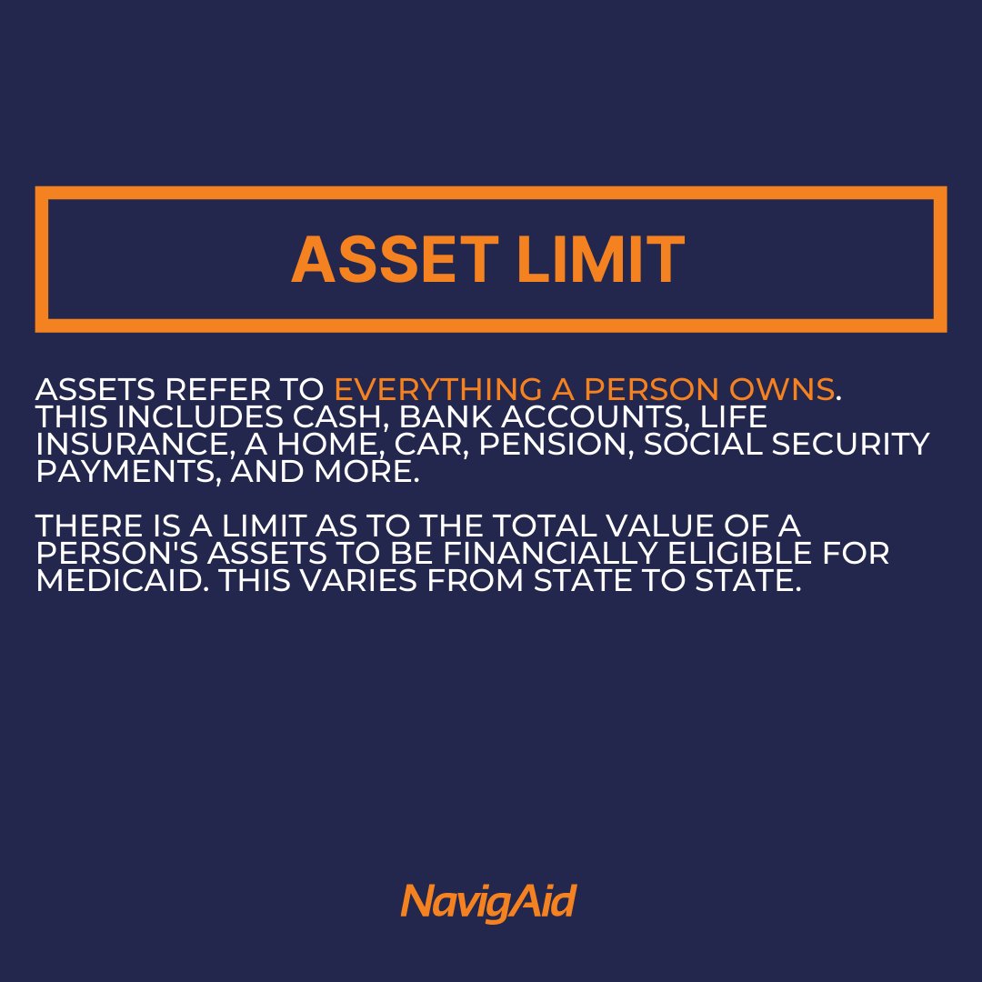 MyNavigAid's tweet photo. Do you know what "Asset limit" means?!
The Medicaid application process is notorious for being confusing. That's why we're here to help.
Tap the link in our bio to simplify this otherwise daunting process.
#ThanksNavigAid https://t.co/i5IXznWQwI