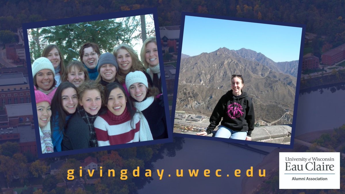 AHillHable's tweet image. UWEC’s Giving Day is Tues. Nov. 29th! Peep throwbacks to RA life &amp;amp; a WoCo China trip! UWEC is a remarkable institution &amp;amp; shaped my life. Consider joining me to collectively impact UWEC in a positive way. Use this link to donate givingday.uwec.edu/amb/hillhable #GiveUWEC