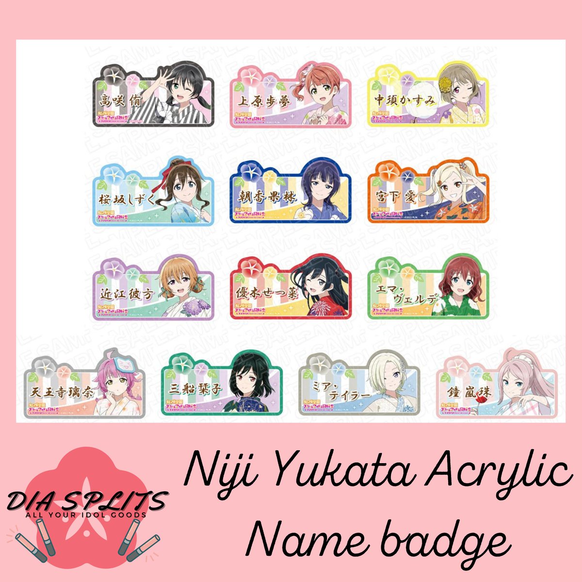 DiaSplits's tweet photo. Lots more pre orders open! Check em out!

https://t.co/YlNFsffXRC

#lovelive #lovelivesplits #lovelivemerch https://t.co/hU7a37peda