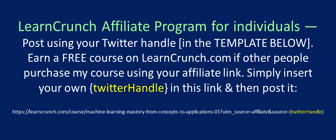 🌟I will be teaching a live online course at @LearnCrunch on “Applied # ...