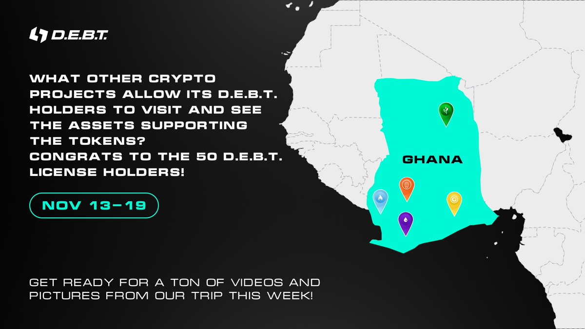 Chrysalis_Web3's tweet photo. What other crypto projects allow its D.E.B.T. holders to visit and see the assets supporting the tokens?
๐ Congrats to the 50 D.E.B.T. license holders!
Get ready for a ton of videos and pictures from out trip this week ๐
#DEBT #NodeSoftwareLicense #license #mining #crypto https://t.co/W2g48Bd4DK