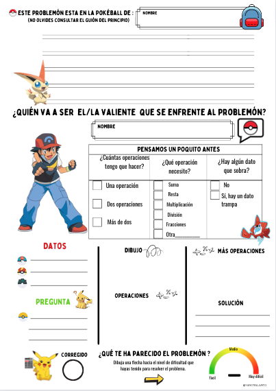 Yanoteajunt0's tweet photo. Libro viajero "Problemón Go", para trabajar los problemas. El profesor/a escribe el primer problema y un alumno/a se lleva el libro a casa para resolverlo. Además de resolverlo, en la página siguiente debe inventar otro, que resolverá otra/o compañero/a , así sucesivamente. https://t.co/QkX2mHt238