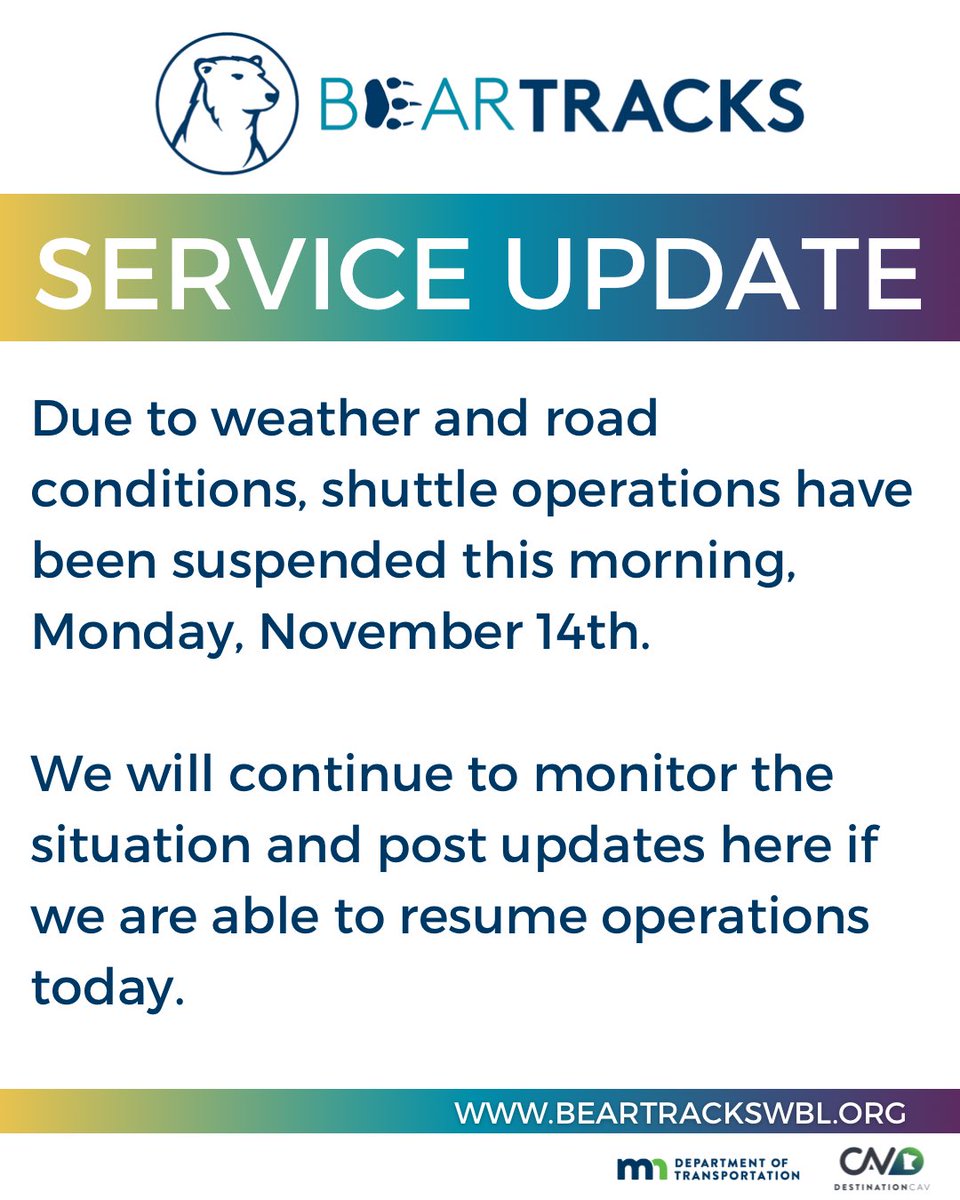 We thank you for your patience!  As always safety is the project’s first priority, and when operations are able to safely resume we will update the website and social media.