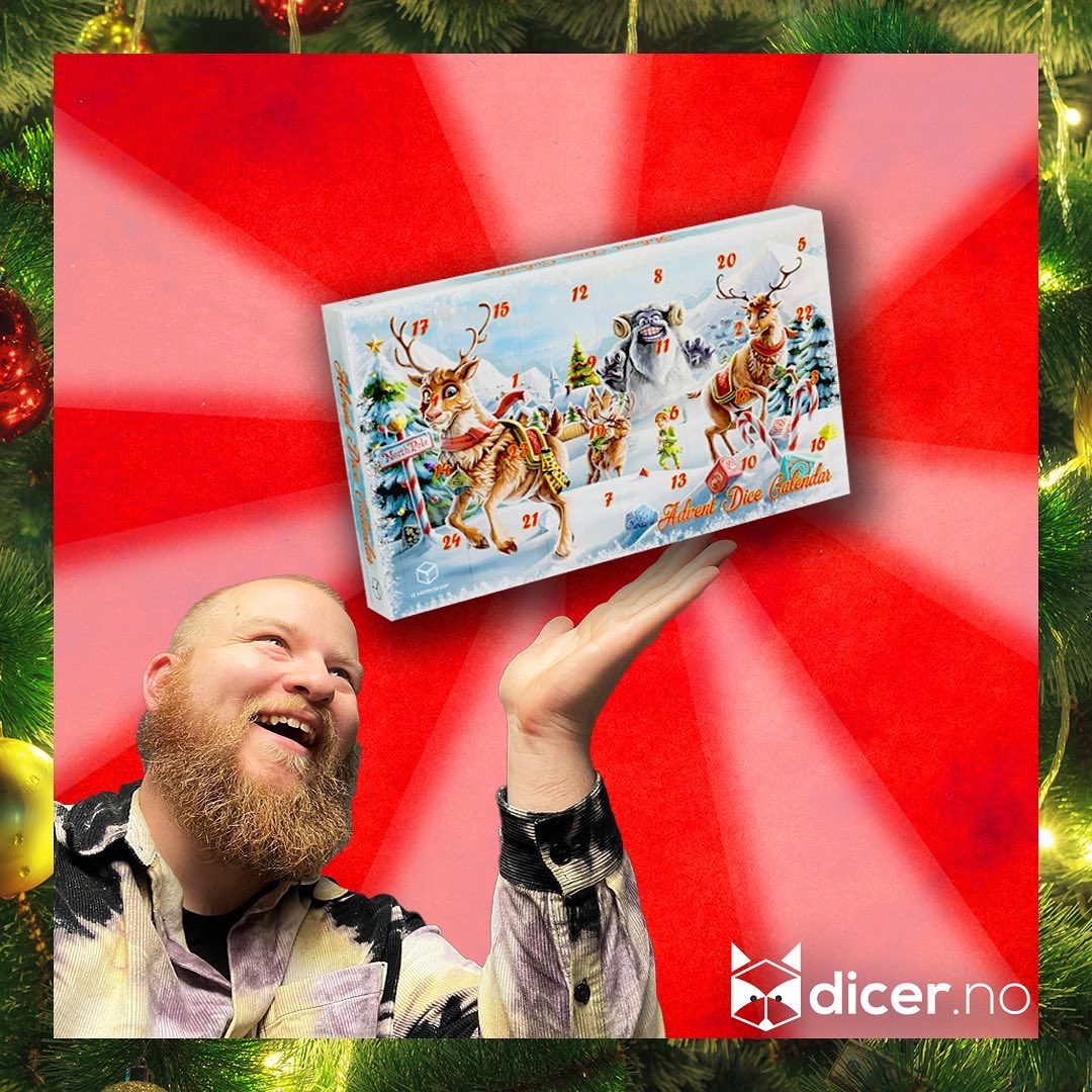 rollespillsimen's tweet photo. #reklame
Akkurat nå får du gratis frakt hvis du bruker kodeordet «Julerull» ved bestilling av terningkalender fra @Unusualdice hos https://t.co/VrZOUWdVsp! 🎅
#dnd #dicer #qworkshop #ttrpg #rollespill #norge #terning #d20 https://t.co/SLHeoKf4Yu