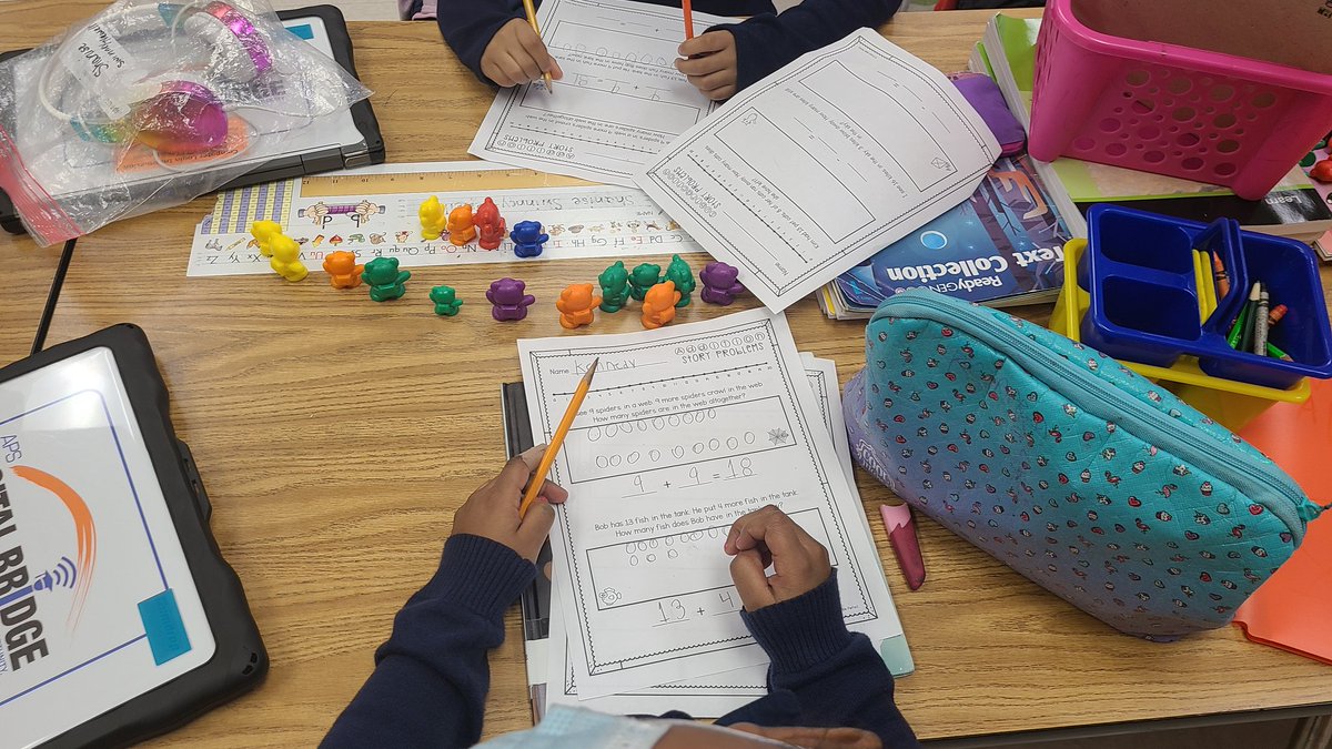NKempAP's tweet photo. Shout out to #MsKimbrough, #MsHouston, and their 1st grade mathematicians for an awesome lesson on + strategies and using manipulatives.
@joysantone @tongelita @APSDeerwood @pwbrownKMS @AmariusR @SparkyTeach https://t.co/CjrPZlYsVe