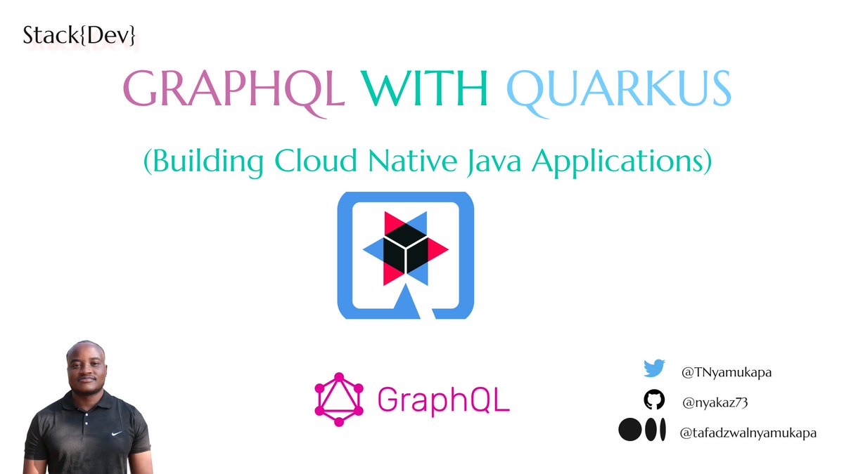TNyamukapa's tweet photo. Want to Learn GraphQL with Quarkus
Checkout my latest course 💻 
 #coding  #java #quarkus #redhat #softwaredeveloper #100daysofcodechallenge #kotlin #software #100daysofcode #stackdev
https://t.co/0CAUx6YcRB https://t.co/9o8LomVSZH