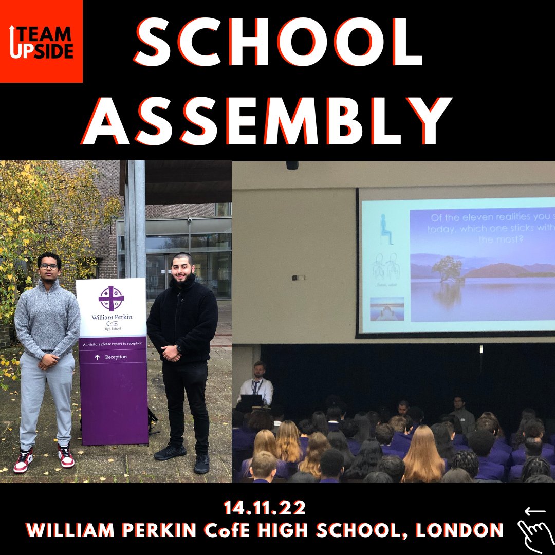 Team_UPside's tweet image. This morning, Team UPside delivered a school assembly at William Perkin CofE School in Ealing, West London 📍
We spoke directly to around 200 Year-11 students and delivered our presentation on: “11 Things We Wish We Knew In Year 11” 📈