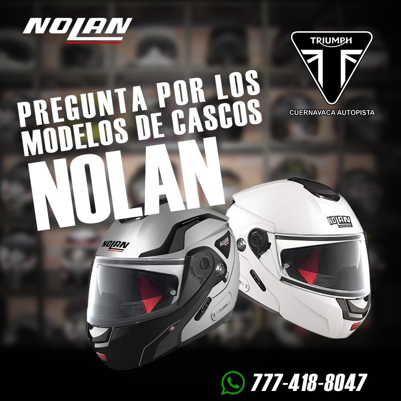 TriumphCuernaAu's tweet photo. ✔️En nuestra boutique encontrarás los mejores artículos al mejor precio.
📍 Ven y conoce la nueva gama de cascos Nolan.
📲 Escríbenos al: 777-622-3984 #cascomoto #CDMX #pasionporlasmotos #motos #ridesafe #bikerlife #motociclismo #motolife #velocidad #Cuernavaca #OnTheRoad https://t.co/O7AGBsw0xQ