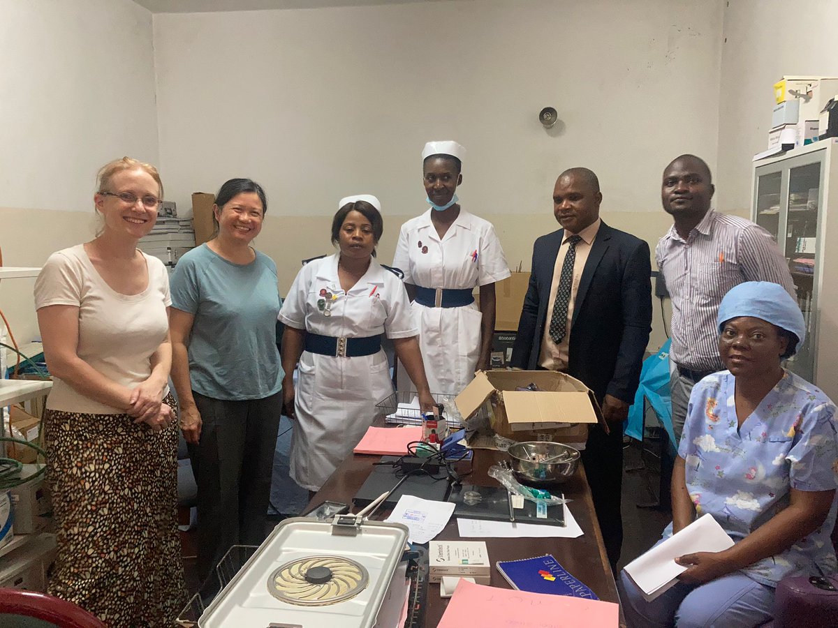 Planning session with theatre colleagues at Ndola Teaching Hospital in #Zambia ahead of a 3-day training course to refresh laparoscopic skills #safesurgery #healthpartnerships @kingshealth @KingsCollegeNHS @carisgrimes