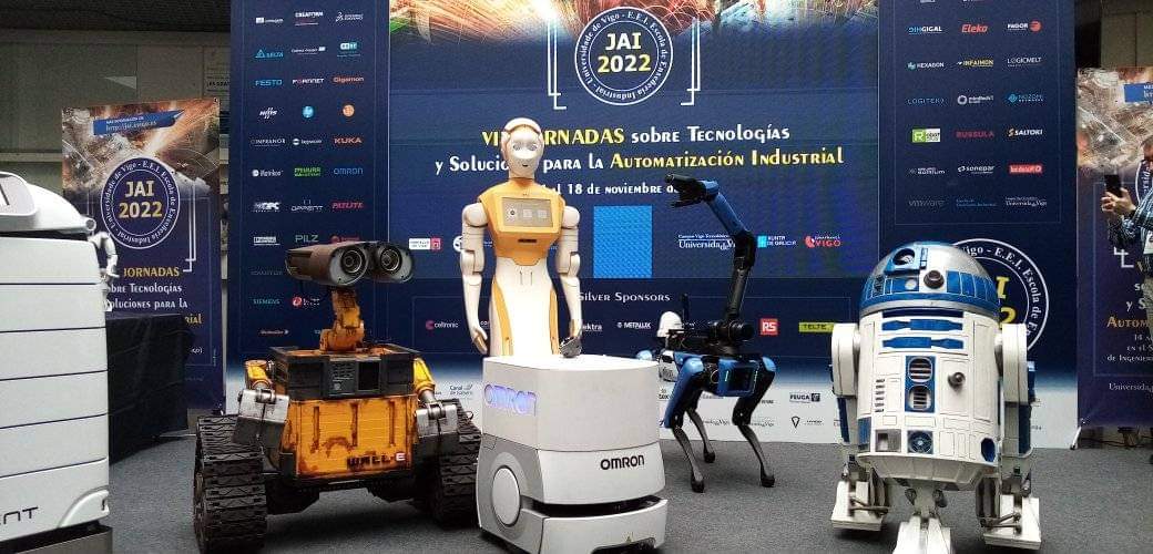 R2BuildersSpain's tweet photo. Nuestros compañeros de #ProjectDroid estan en la Universidade de Vigo
Jornadas de automatización industrial 4.0 https://t.co/5ygPqB7KSZ