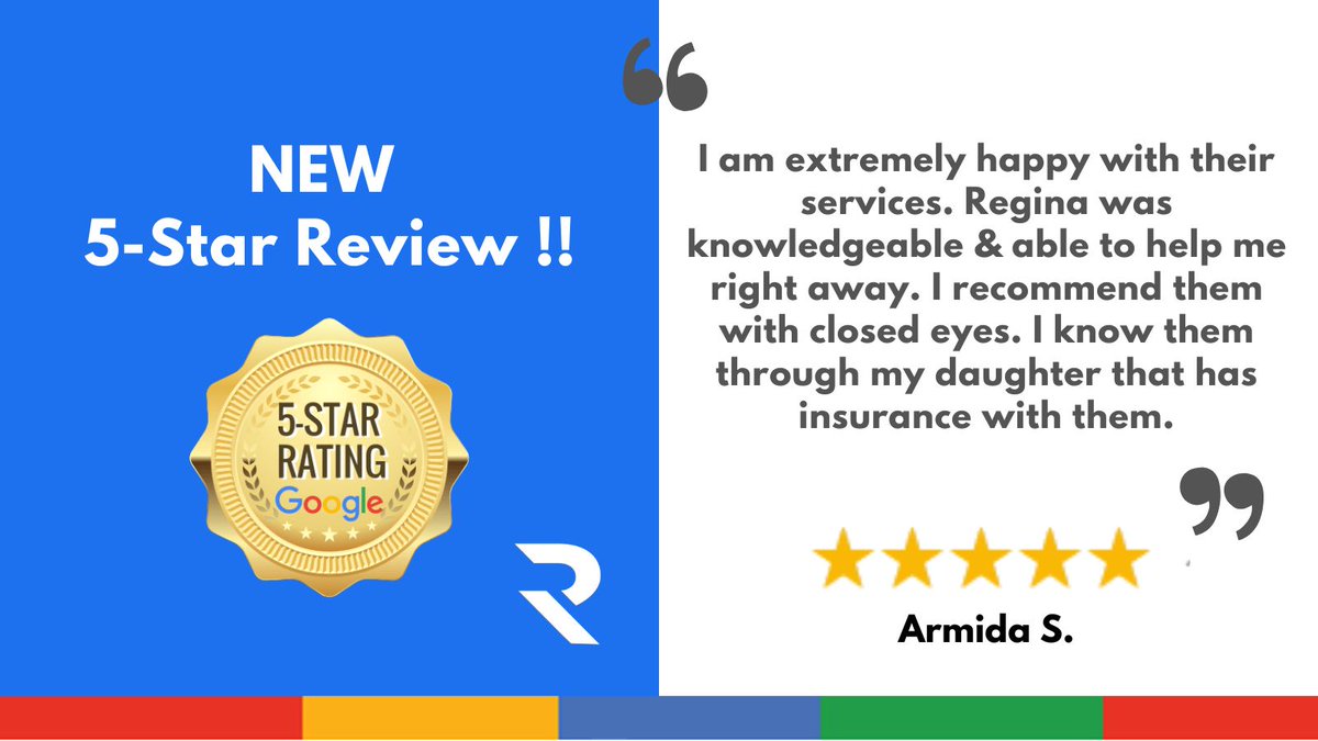 AgencyRemco's tweet image. NEW 5-Star Review! Thanks so much, Armida S! 
⭐⭐ Get free quotes today ➡️ RemcoAgency.com
#homeinsurance #gethomeinsurance #cheaphomeinsurance
