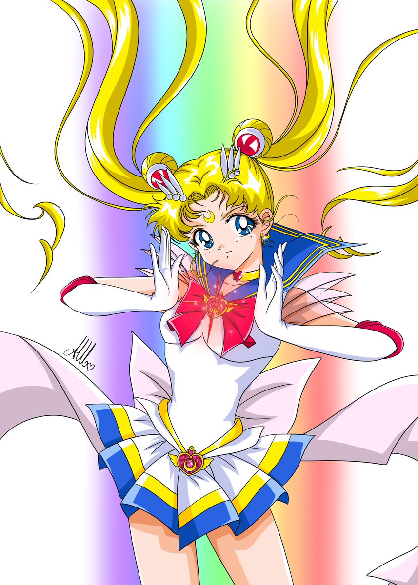 🌈 #Newart 🌈  #supersailormoon with his heart crystal remembering the epic episode where he saves #sailorsaturn I hope you like it ❤️🙏 #sailormoonchallenge #animegirl #fanartanime #prettyguardiansailormoon #sailormoonsupers #princessserenity #sailormoonfanart #fanartsailormoon