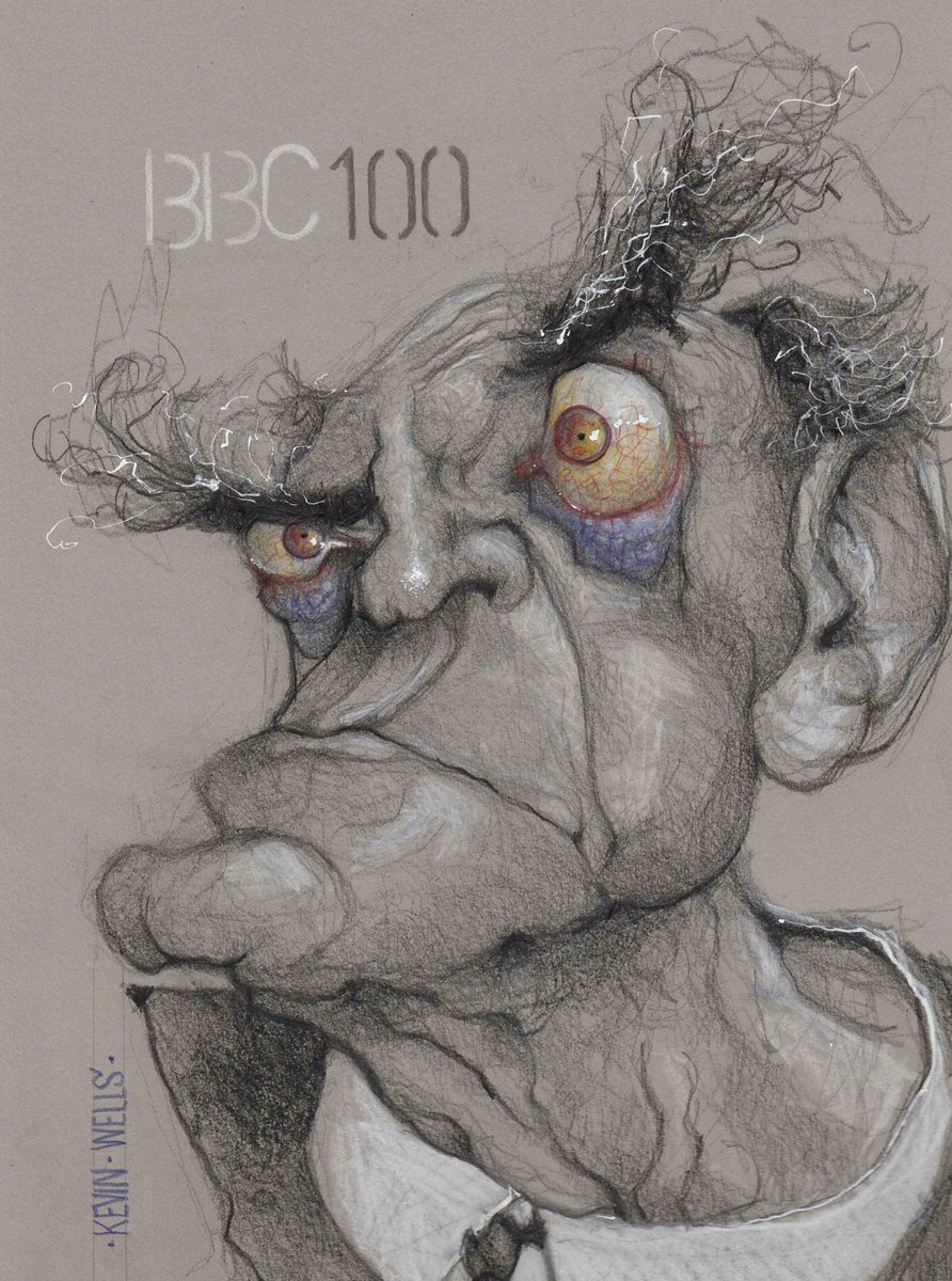 thesquiggleking's tweet photo. The bbc is 100 today. So here’s a sketch of legendary DG Lord Reith. @BBCtrending @BBCNews @BBCRadio4 @SGFADrawing @iscacaricatures @procartoonists @The_Big_Draw @Drawinglives #BBC100 #lordreith https://t.co/YS4hSmT2HP