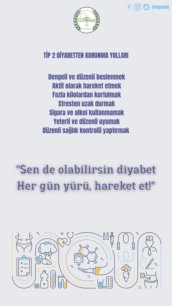 "Sen de olabilirsin diyabet. Her gün yürü, hareket et"
  
  #DünyaDiyabetGünü