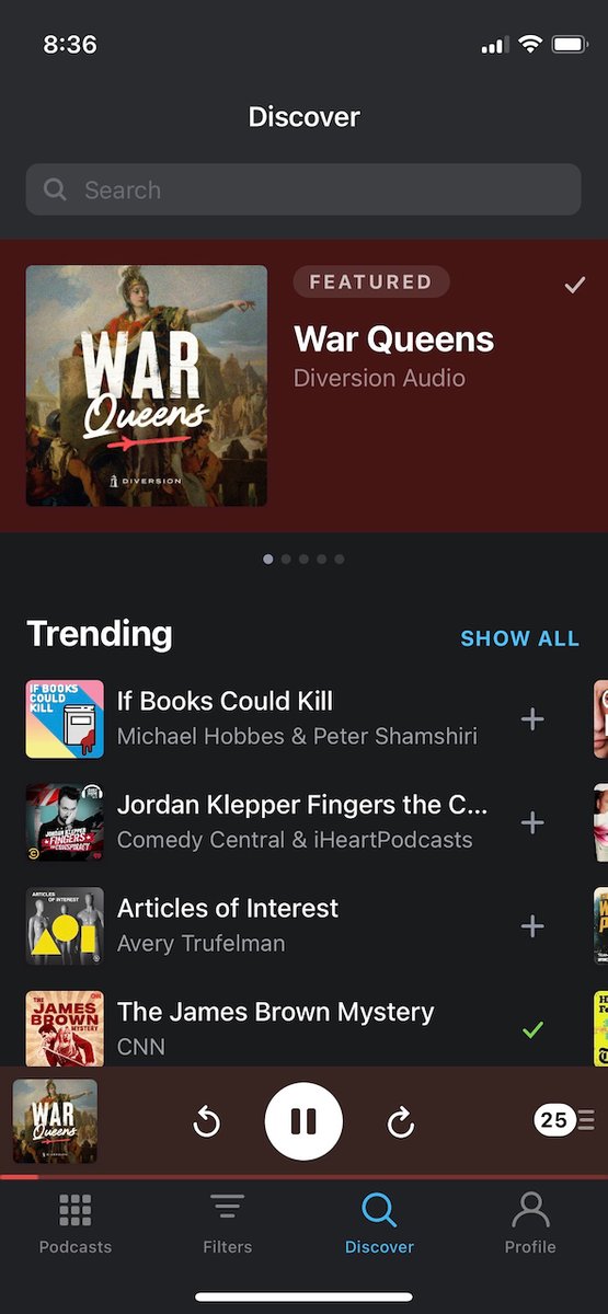 Diversion Audio (@diversionpods) on Twitter photo If War Queens is good enough for the expert curators at <a href="/pocketcasts/">Pocket Casts</a> to recommend to their hip savvy listeners, shouldn't it be good enough for you?!! pca.st/q8x26u51 If War Queens is good enough for the expert curators at <a href="/pocketcasts/">Pocket Casts</a> to recommend to their hip savvy listeners, shouldn't it be good enough for you?!! pca.st/q8x26u51
