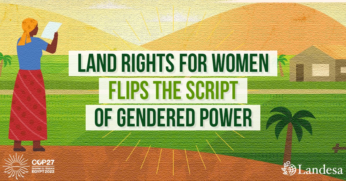 Landesa (@landesa_global) on Twitter photo Our planet is warming, and women & girls are bearing the worst impact. Increasing women’s control over land is key to flipping this script. Learn more this #COP27 #GenderDay ➡️ cdn.landesa.org/wp-content/upl… #WomensLand #ClimateChange #GenderEquality <a href="/Stand4HerLand/">Stand4HerLand</a> Our planet is warming, and women & girls are bearing the worst impact. Increasing women’s control over land is key to flipping this script. Learn more this #COP27 #GenderDay ➡️ cdn.landesa.org/wp-content/upl… #WomensLand #ClimateChange #GenderEquality <a href="/Stand4HerLand/">Stand4HerLand</a>