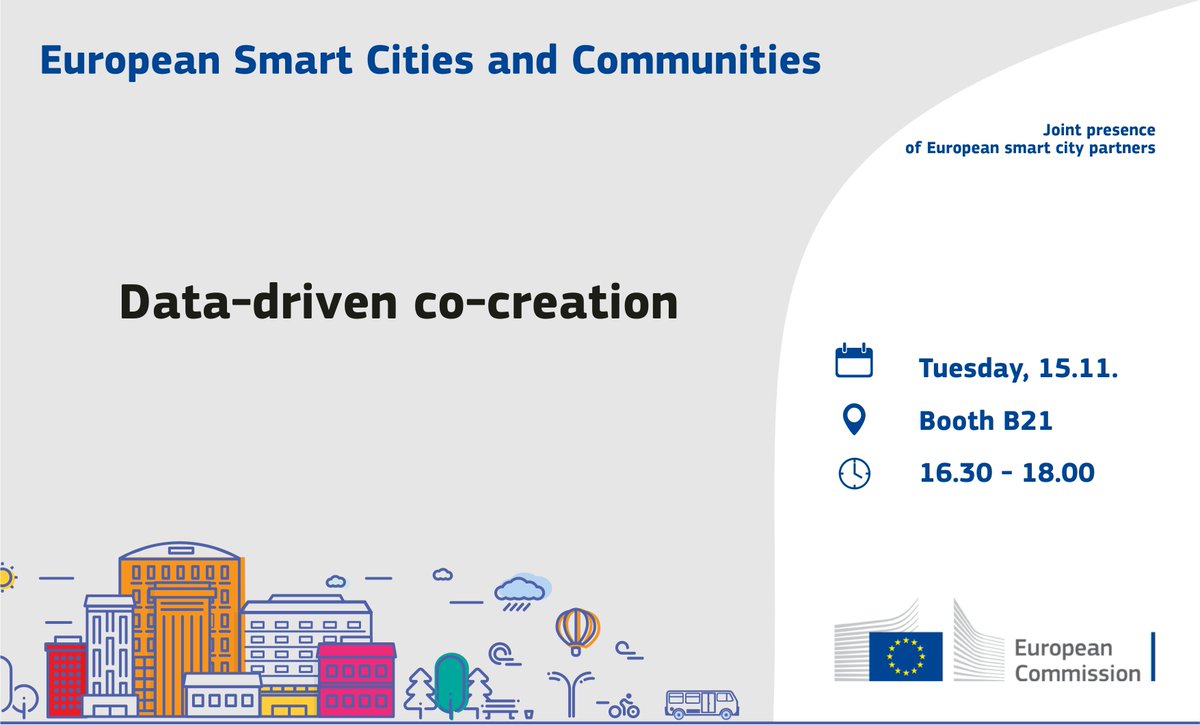 📢digiNEB.eu at the #SCEWC2022! Meet our project team at the joint interactive booth session "Data-driven co-creation" tomorrow at 16:30.
During the live event, it would be possible to learn how our project aims to co-create a #digital ecosystem for the #NEB 🔽