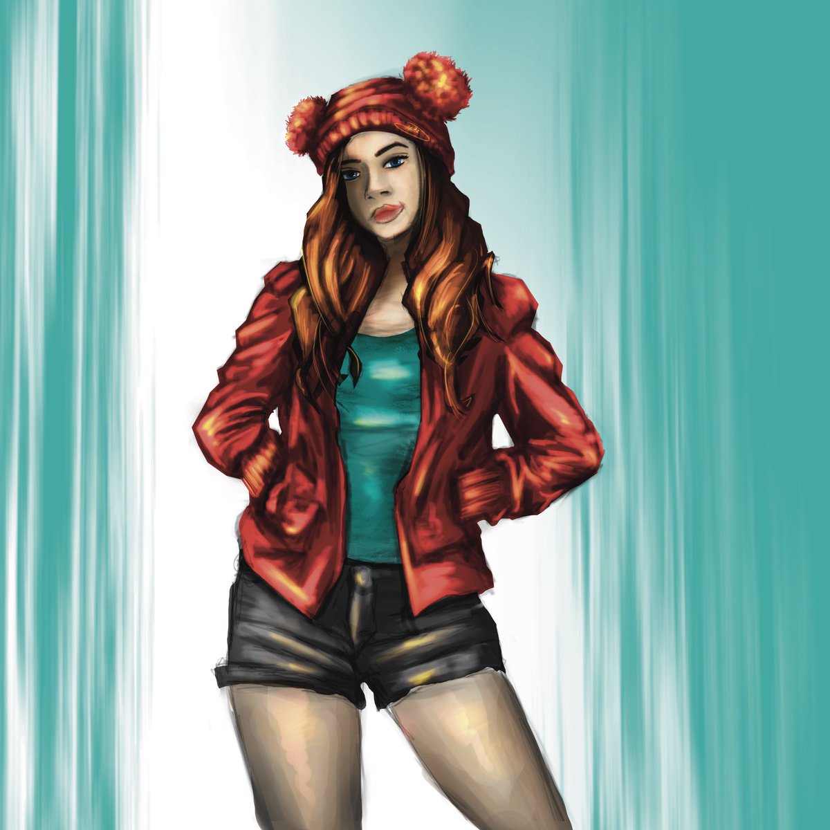 TAArts88's tweet photo. Nothing like hat season!! 🖤
#digitalart #digitaldrawing #drawing #DigitalArtist
#digitalillustration #procreate #ipadproart #procreatedrawing #artist #artprocess #portrait #illustration #digitalsketch #facialexpressions #hat #doublepompomhat #drawinghair #redjacket #redhat https://t.co/LPSRL5mQw4