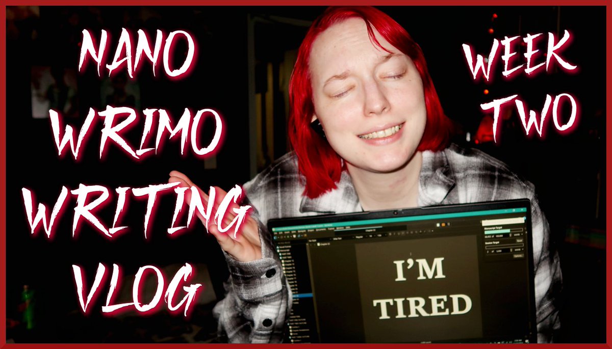 caseycassidy's tweet photo. It's time for @TheBriannaYoung's #NaNoWriMo week two vlog! It has been a Week, let me tell you #writingvlog #WritingCommunity 

https://t.co/Jc4oLG2eli https://t.co/KKN9lkzcPc