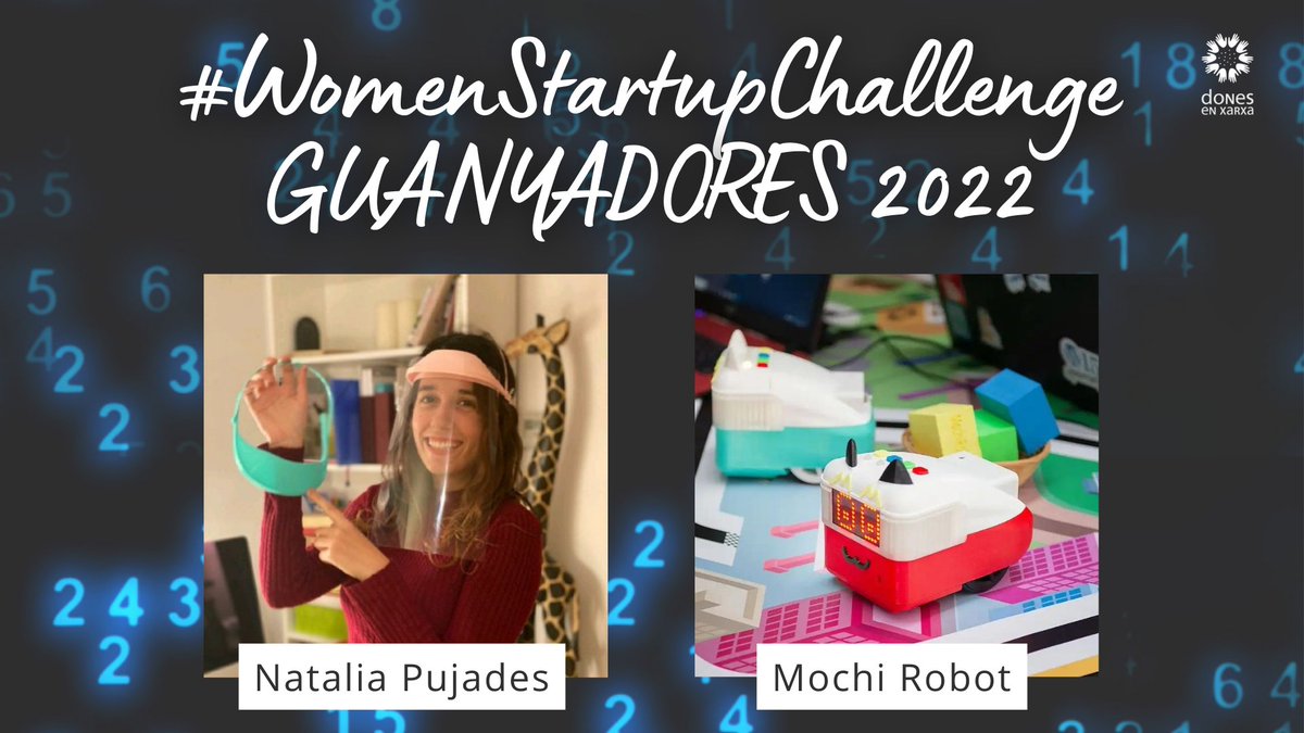 Dones en Xarxa (@donesenxarxa) on Twitter photo 🙋♀️Descobreix a <a href="/npujades/">Natalia Pujades</a> CEO i Cofundadora de <a href="/RobotMochi/">Mochi-Robot</a> 👩🎓una de les 10 guanyadores del Women Startup Challenge 2022
Inscriu-te gratuitament al #WomanLiderTIC per conèixer aquesta startup📲
📅 18 de novembre
🏃♀️ bit.ly/EventWLT22 🙋♀️Descobreix a <a href="/npujades/">Natalia Pujades</a> CEO i Cofundadora de <a href="/RobotMochi/">Mochi-Robot</a> 👩🎓una de les 10 guanyadores del Women Startup Challenge 2022
Inscriu-te gratuitament al #WomanLiderTIC per conèixer aquesta startup📲
📅 18 de novembre
🏃♀️ bit.ly/EventWLT22