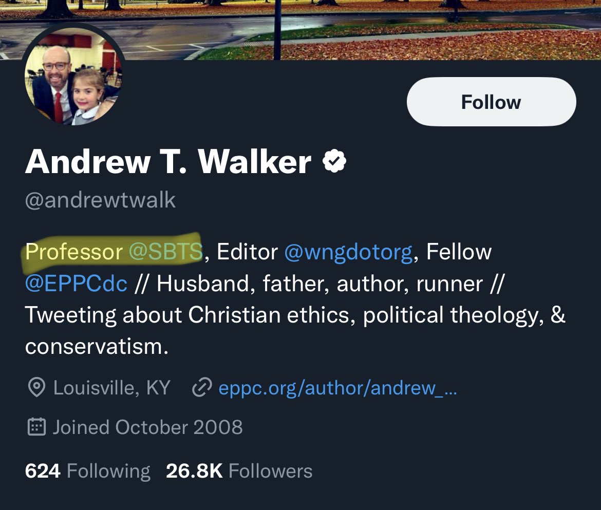 @andrewtwalk My brother in Christ… The name of the institution that currently pays you (according to your own bio) is quite literally an ode to a time a bunch of Christians let the secular thinking of racialized slavery split the Church. 

Maybe more humility is called for here.
