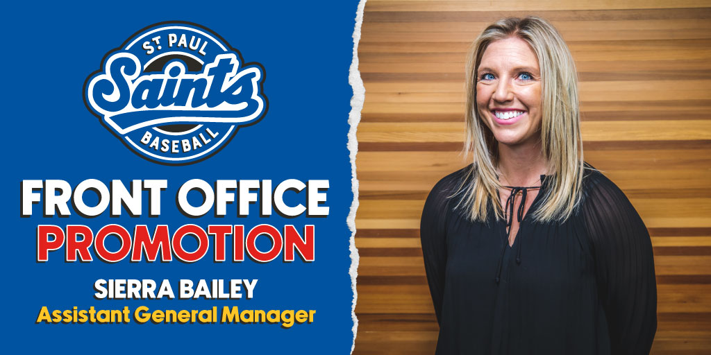 Moving On Up: Saints Promote <a href="/Sierra_Bailey/">Sierra Bailey</a> to Assistant General Manager

milb.com/st-paul/news/m…
