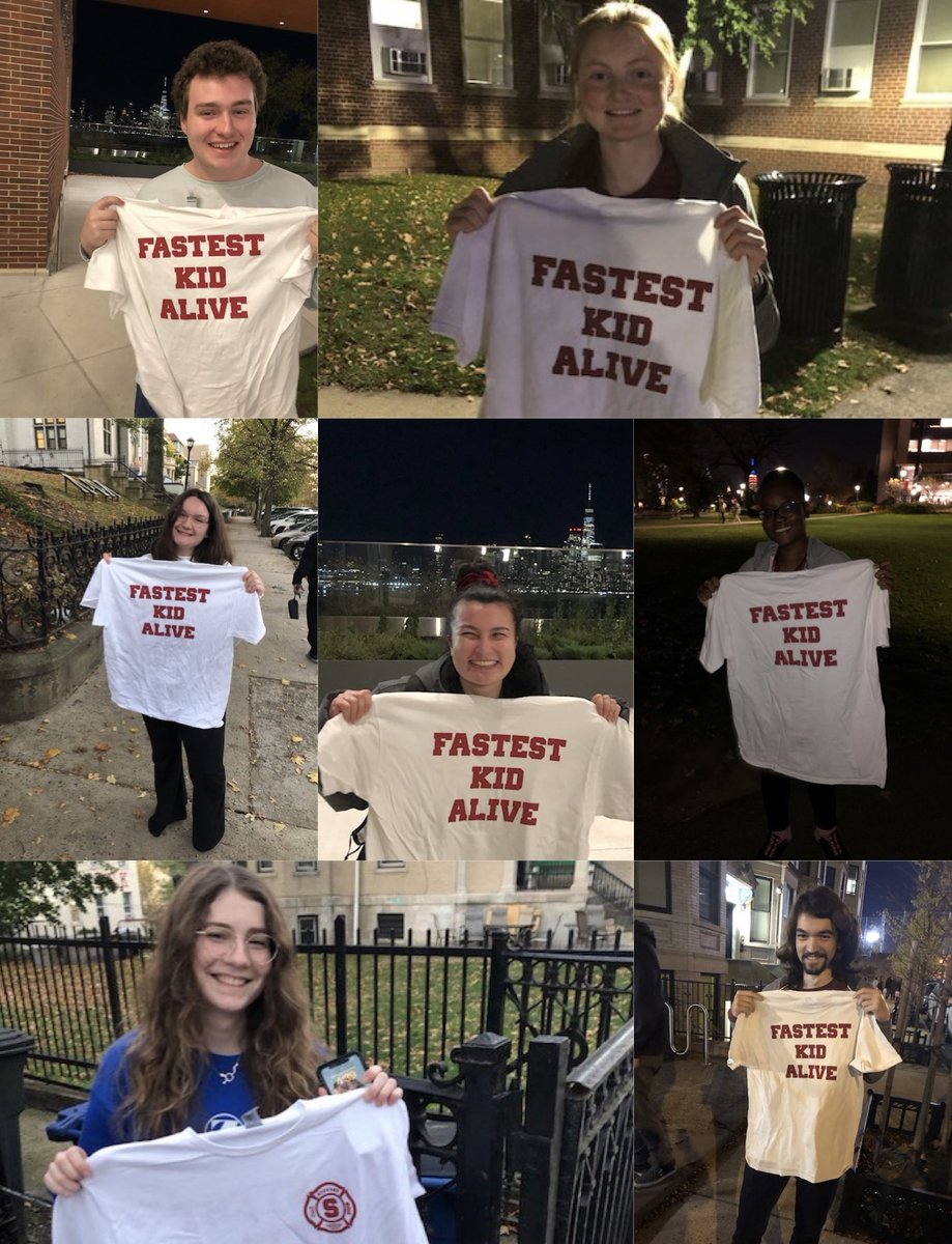 The fastest kids alive at Stevens (the first students to leave their buildings during our scheduled fire alarms)! This semester's drills are completed and any on campus fire alarm should be treated as an emergency!